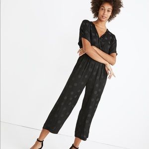 Madewell NWT Wrap-Front Smock-Waist Jumpsuit